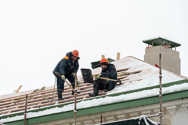 roof repair in winter